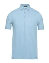 Zanone Polo Shirts In Blue