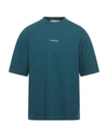 Acne Studios T-shirts In Deep Jade