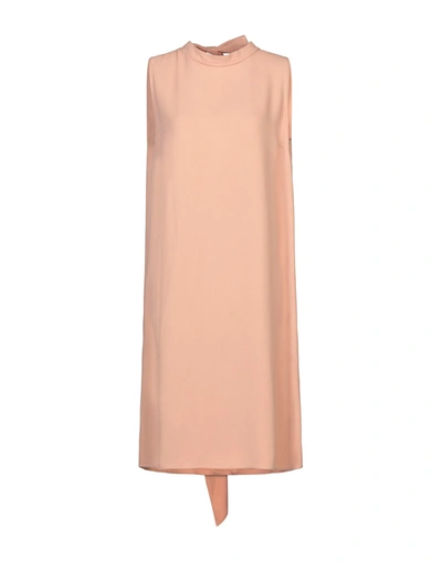 Seventy Sergio Tegon Midi Dresses In Beige