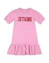 Alberta Ferretti Je T'aime Midi Dress In Pink