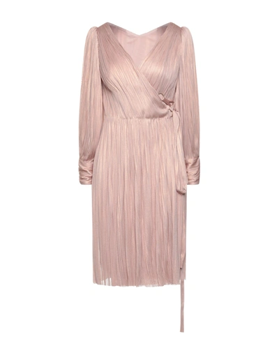 Maria Lucia Hohan Midi Dresses In Blush