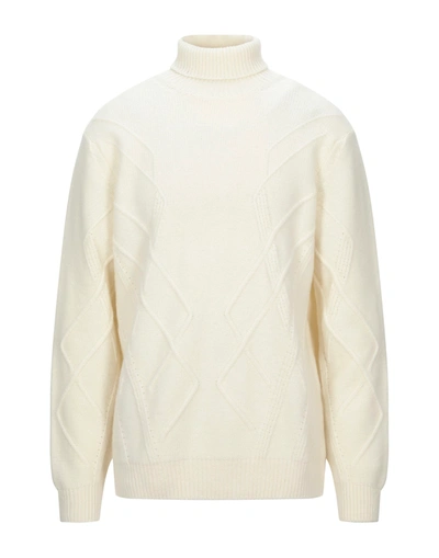 Vneck Turtlenecks In Ivory