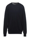 Alpha Studio Sweaters In Dark Blue