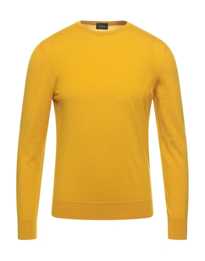 DRUMOHR DRUMOHR MAN SWEATER MARIGOLD SIZE 38 CASHMERE,39756542LQ 2