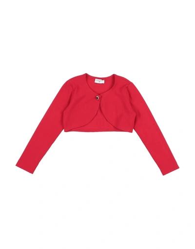 Monnalisa Kids' Cardigans In Red