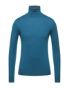 Vneck Turtlenecks In Deep Jade