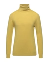 Alpha Studio Turtlenecks In Yellow