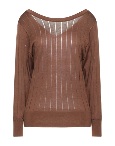 Agnona Sweaters In Brown