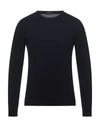 Zanone Sweaters In Dark Blue