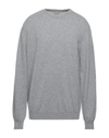 Alpha Studio Sweaters In Light Grey