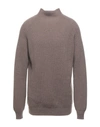 Alpha Studio Turtlenecks In Beige