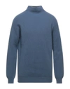 Alpha Studio Turtlenecks In Pastel Blue