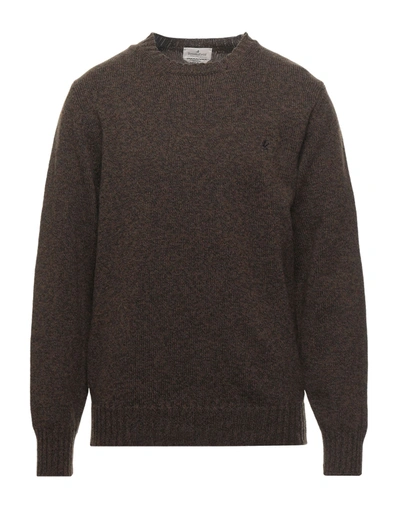 Brooksfield Sweaters In Khaki