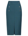 Eleventy Midi Skirts In Green