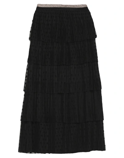 Access Fashion Midi Skirts In Black