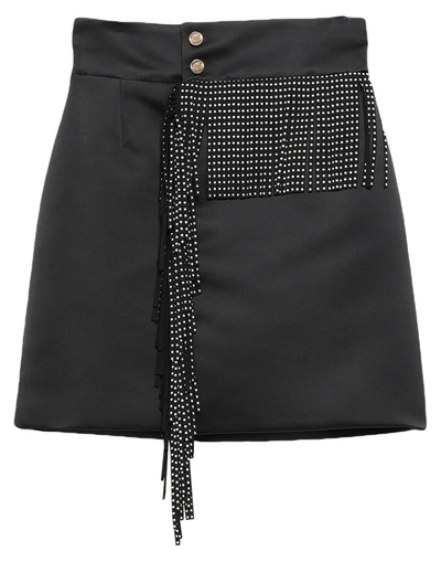 Frankie Morello Mini Skirts In Black