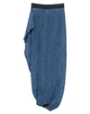 POIRET POIRET WOMAN MAXI SKIRT MIDNIGHT BLUE SIZE 6 POLYESTER, NYLON,35470174AS 4