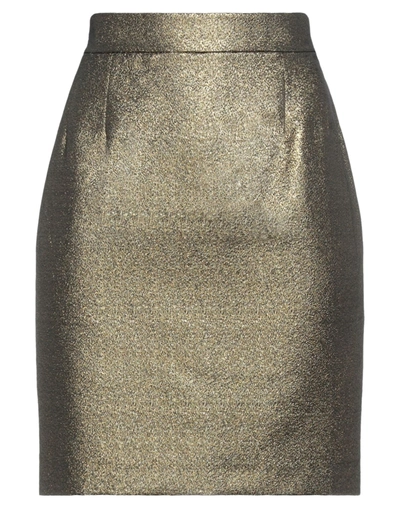 Soeur Midi Skirts In Gold