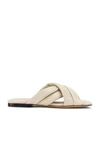 Anine Bing Eve Crossover-strap Sandals In Ivory