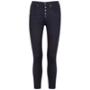 Veronica Beard Cropped Frayed High-rise Skinny Jeans In Indigo