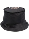 FENDI REVERSIBLE FF LOGO-PRINT DRAWSTRING BUCKET HAT