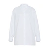 The Row Luka Oversized Button-down Shirt In Optic White