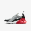 Nike Air Max 270 Big Kids' Shoe In Light Smoke Grey,dark Smoke Grey,bright Crimson,white