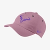 Nike Court Aerobill Rafa Heritage86 Tennis Hat In Elemental Pink,wild Berry