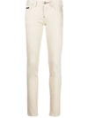 Philipp Plein Iconic Skinny Jeans In Neutrals