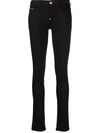 Philipp Plein Low-rise Skinny Jeans In Black