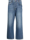 Philipp Plein Crystal Cable Wide-leg Jeans In Blue