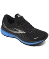 Brooks Men's Ghost 13 Running Sneakers From Finish Line In Black, Gray, Blue