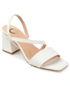 Journee Collection Womens Lirryc Heeled Sandals In White