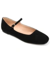 Journee Collection Women's Carrie Square Toe Mary Jane Flats In Black