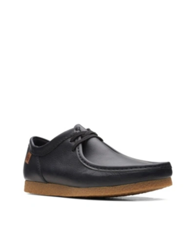 Clarks Shacre Ii Run Chukka Shoe In Black Leather