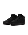 Nike Court Vision Mid Casual Sneakers From Finish Line In Black, Black