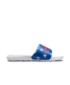 Nike Women's Victori One Print Slide Sandals From Finish Line In Game Royal, Red