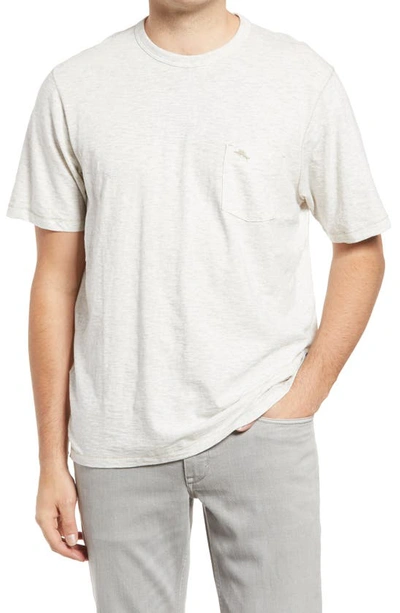 Tommy Bahama Bali Beach Crewneck T-shirt In Oatmeal Heather