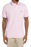 Polo Ralph Lauren Solid Cotton Polo Shirt In Hampton Pink Heather