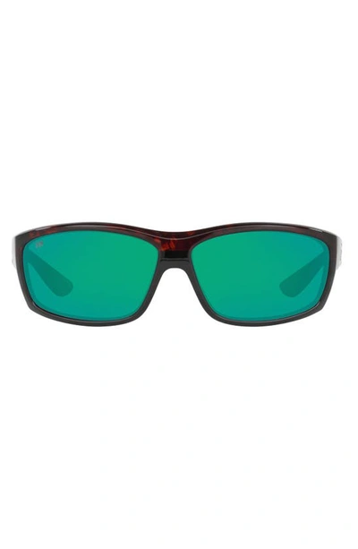 Costa Del Mar 65mm Polarized Sunglasses In Dark Tortoise