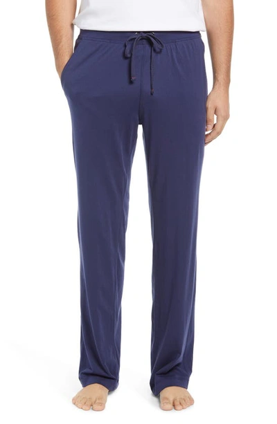 Daniel Buchler Pima Cotton Pajama Pants In Navy