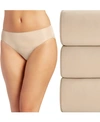 Jockey Women's 3-pk. No Panty Line Promise Bikini Underwear 1770 In Light/light/light (nude 4)