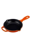 Le Creuset Signature Handle 6.3-inch Enamel Cast Iron Skillet In Flame