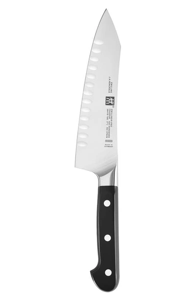 Zwilling J.a. Henckels Pro 7 Rocking Santoku In Stainless Steel