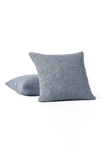 Coyuchi Reyes Organic Cotton Pillow Sham In Steel Blue