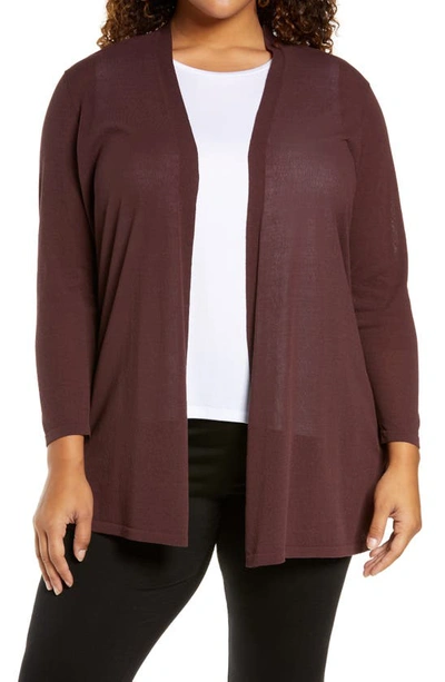 Eileen Fisher Organic Cotton Cardigan In Casis