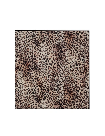 Anais & Margaux Yvonne Leopard Bandana Scarf In Multi Color