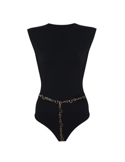 Anais & Margaux Audrey Black Swimsuit With Chain