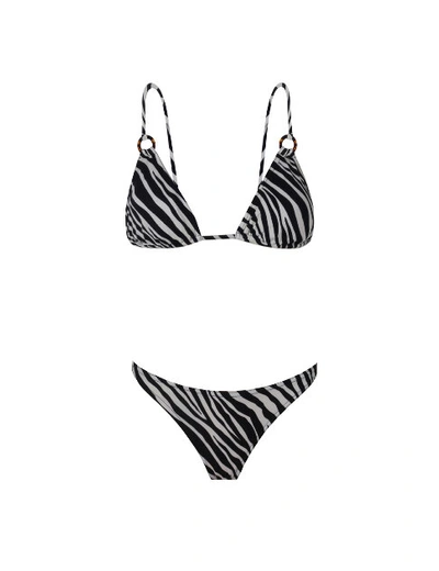 Anais & Margaux Celine Zebra Bikini In Black