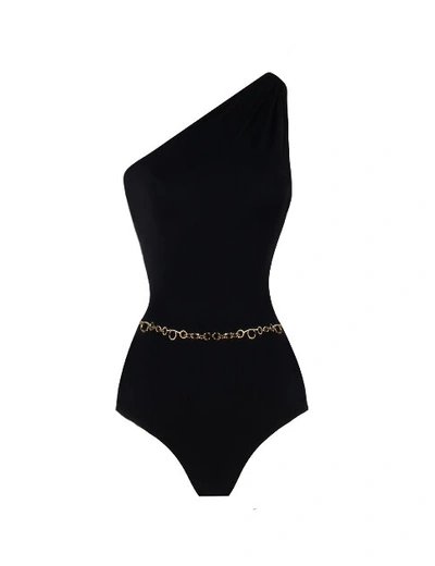Anais & Margaux Odette Black Swimsuit With Chain